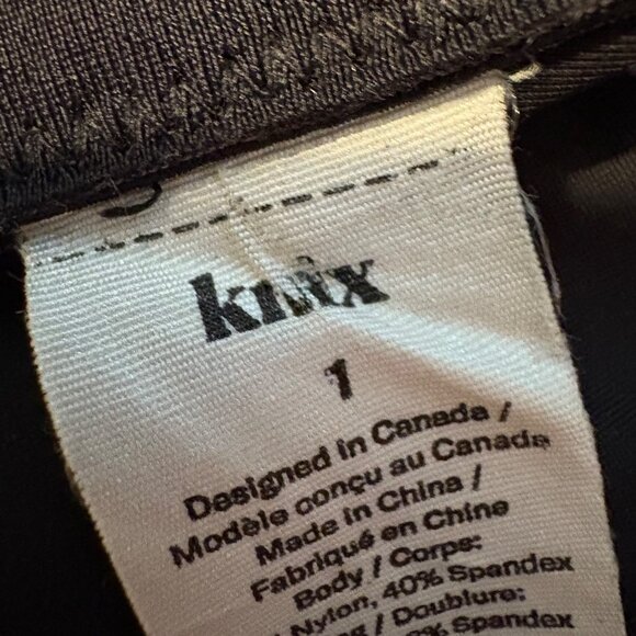 Knix Black Adjustable Straps Wireless Support Bra Size 1 Nylon/Spandex - Picture 2 of 3